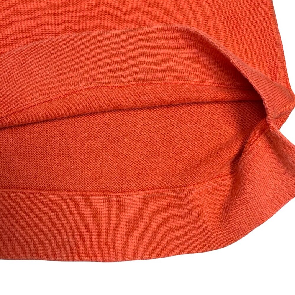 EILEEN FISHER Tencel Silk Pullover‎ Short Sleeve Sweater Orange | Size Small - Picture 6 of 7